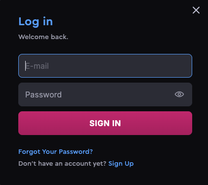 SkyCrown Login Form