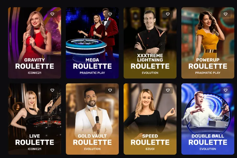 SkyCrown Roulette List